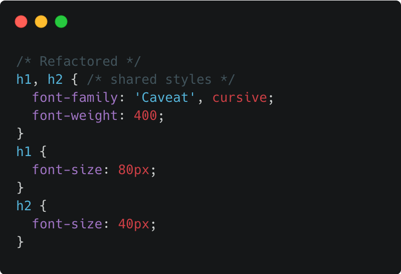 Combining selectors