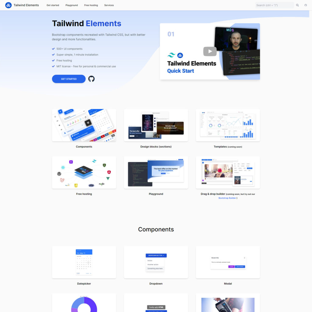 Tailwind Elements - The Best Free Tailwind CSS Components For 2022