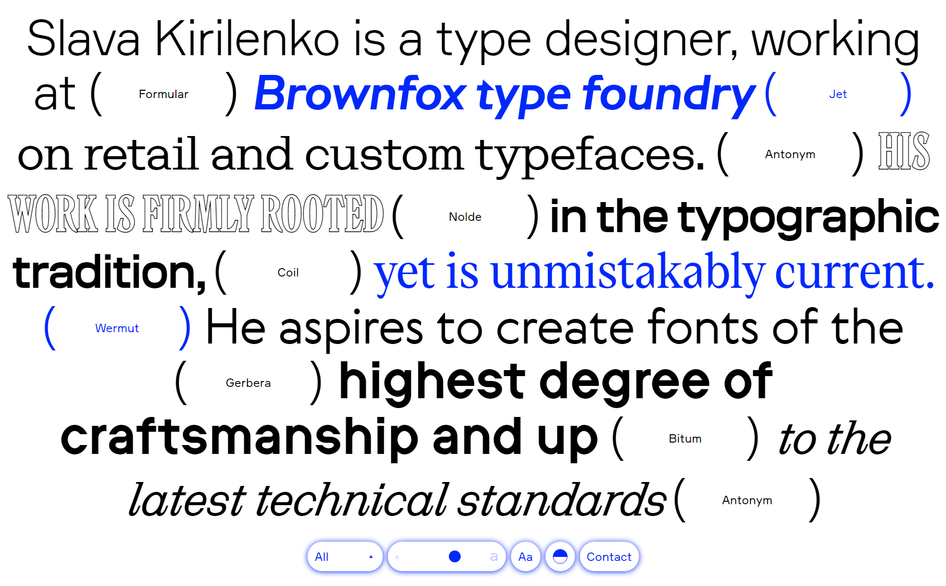 Typography Inspiration In Web Design - Slava Kirilenko