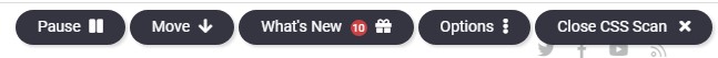 CSS Scan toolbar