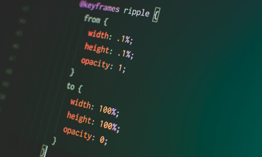 CSS keyframes rules set in a code structure